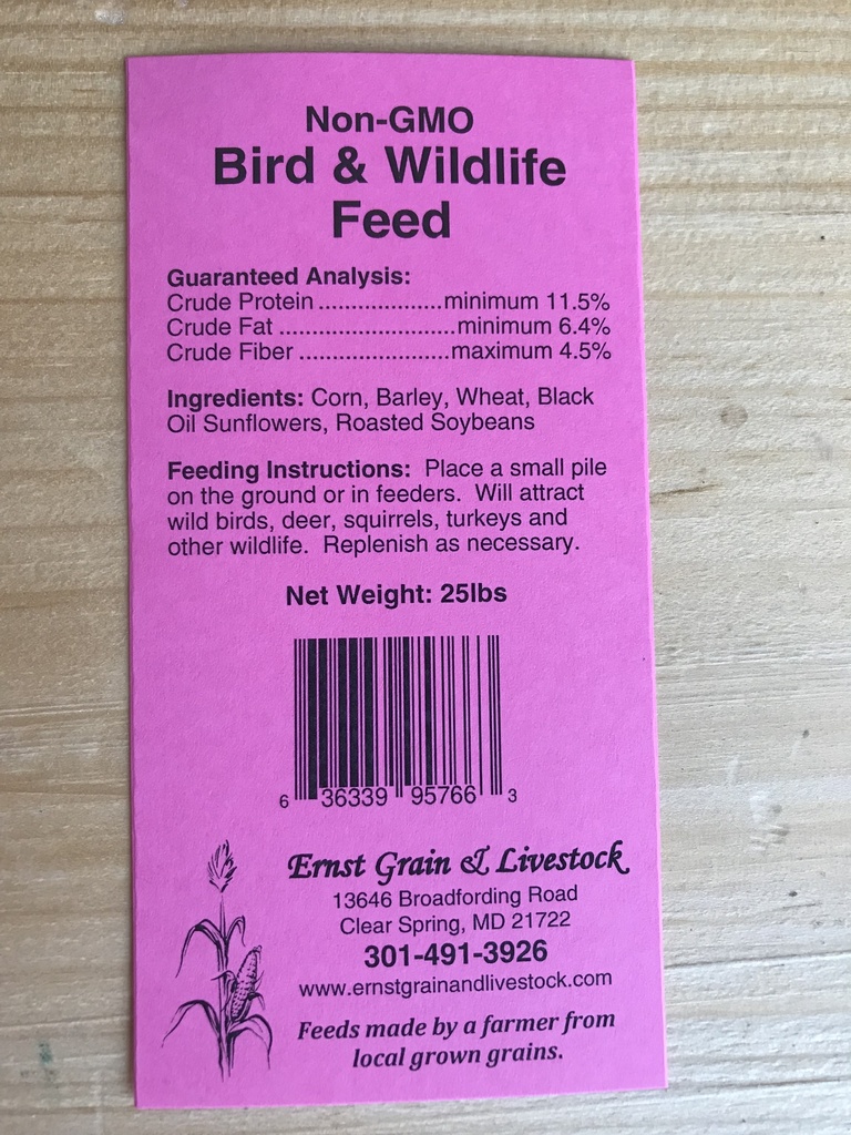 Non-GMO Bird & Wildlife Feed 25lbs 5th Listing Product Picture