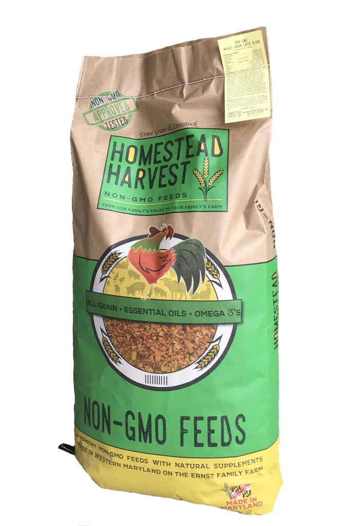 Homestead Harvest Soy Free-Corn Free Whole Grain Layer Blend 40lbs Bag 2