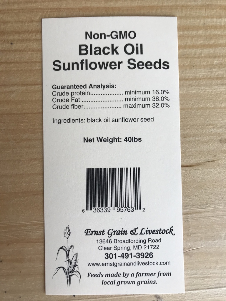Non-GMO Black Oil Sunflowers 40lbs 5th Listing Product Picture