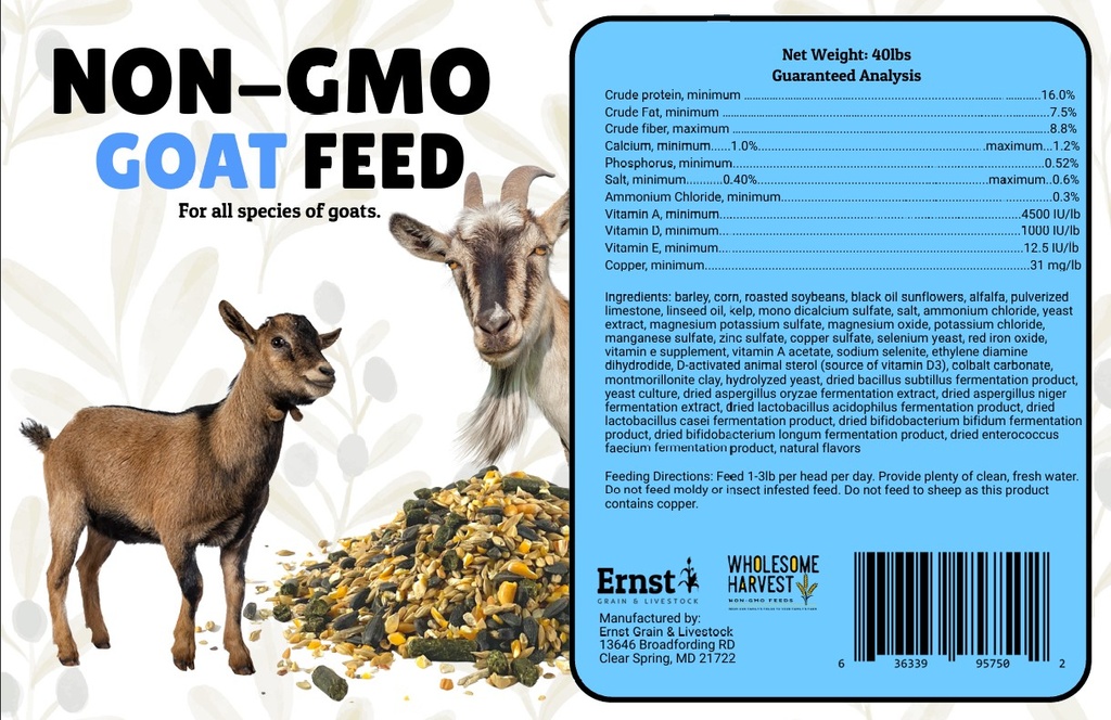 Wholesome Harvest Goat Feed