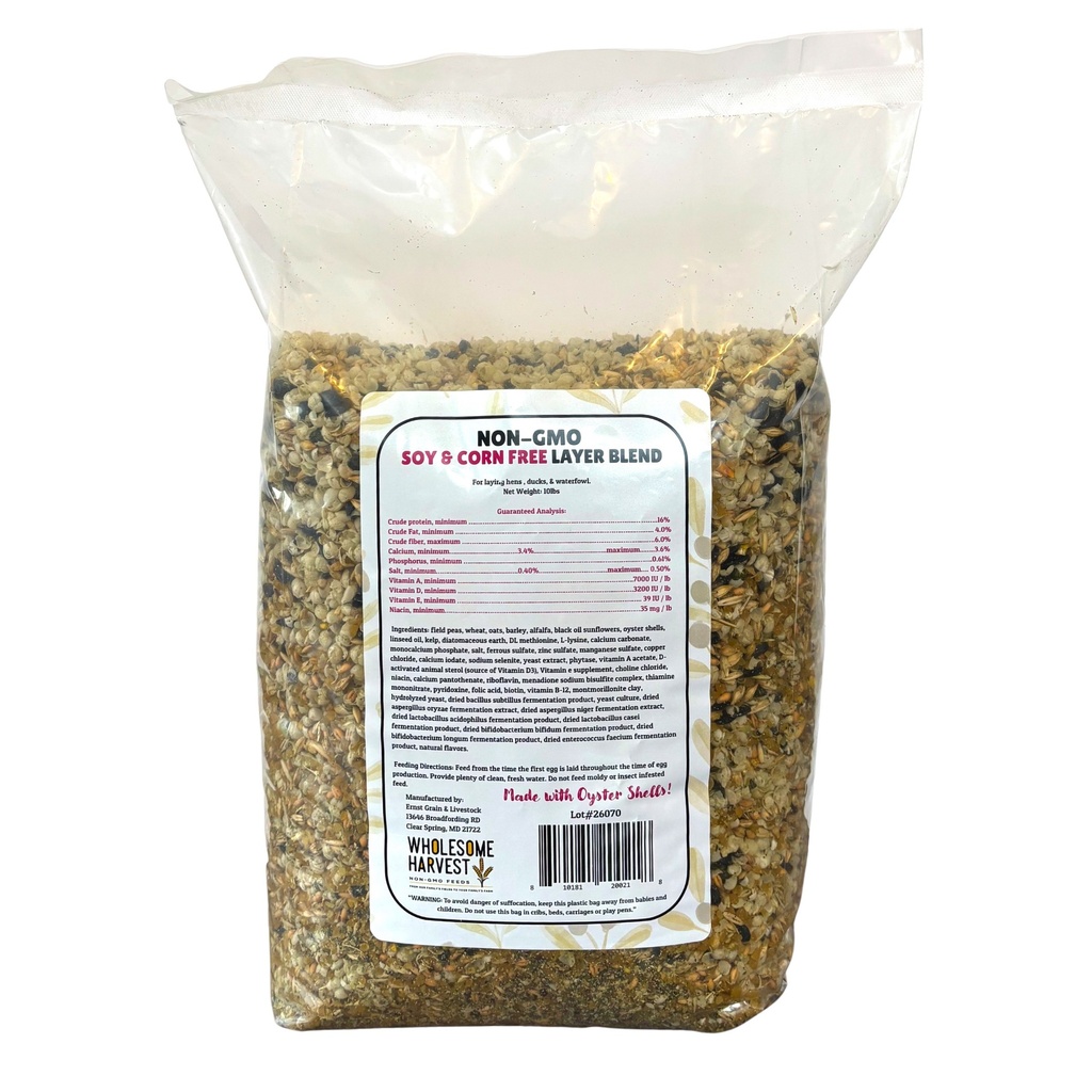 Wholesome Harvest Soy Free-Corn Free Whole Grain Layer Blend